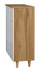 DeckUp Plank Alvo 2-Door Engineered Wood Shoe Rack (Wotan Oak and White)