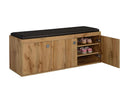 Wood Shoe Rack With Seat