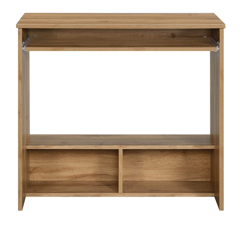 DeckUp Plank Engineered Wood Office Table and Study desk (Wotan Oak)