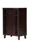 DeckUp Awana 2-Door Shoe Rack (Dark Wenge, Matte Finish)