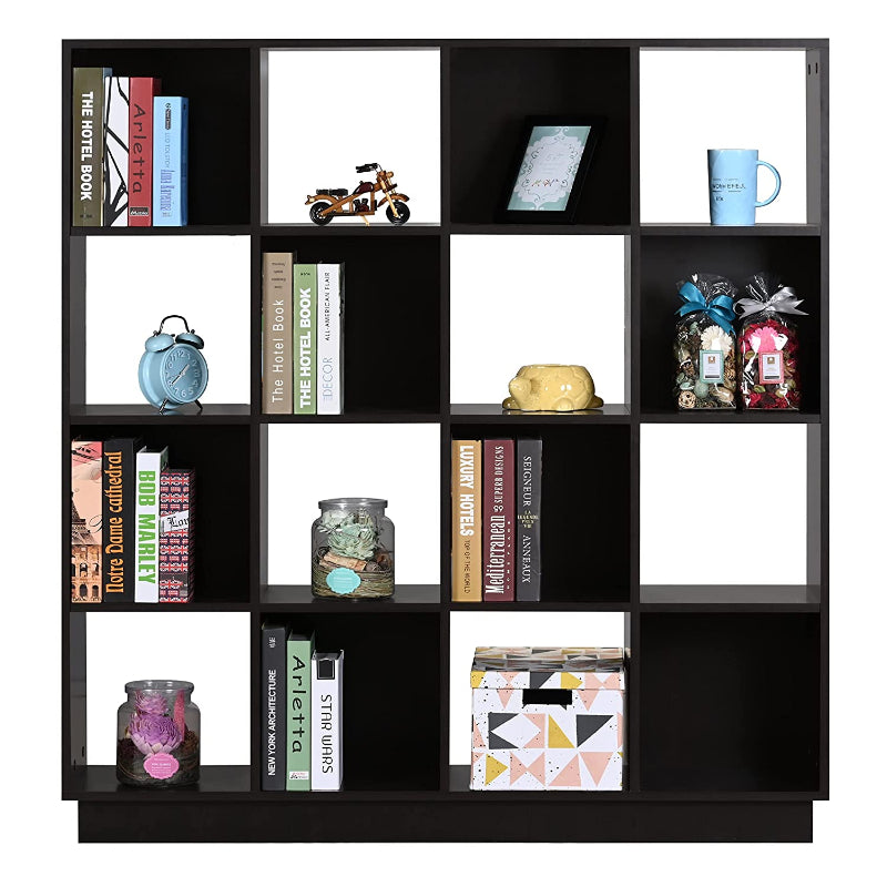 DeckUp Apollo Engineered Wood Book Shelf and Display Unit (Dark Wenge, Matte Finish)