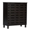 DeckUp Meritus-L 2-Door Engineered Wood Shoe Rack (Dark Wenge, Matte Finish)