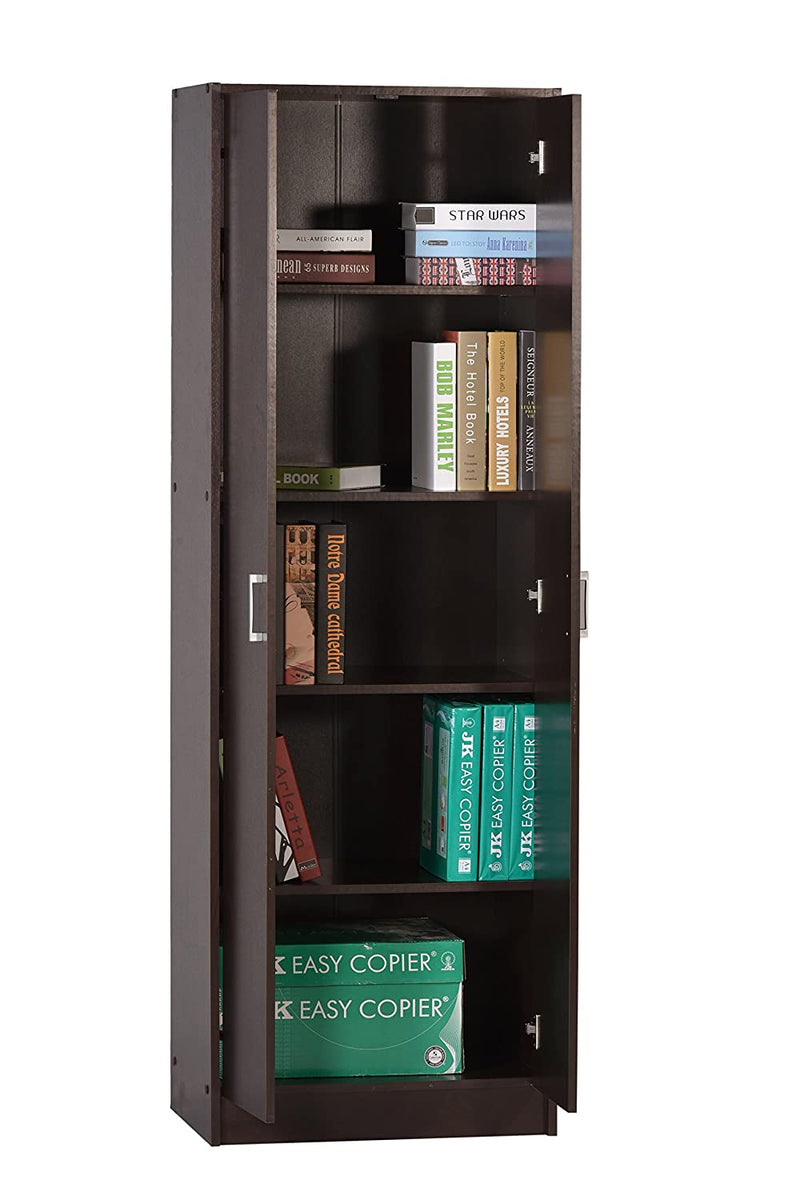 DeckUp Giona Book Shelf and Storage Unit (Dark Wenge, Matte Finish)