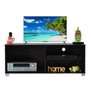 DeckUp Yonne Engineered Wood TV Stand and Home Entertainment Unit (Dark Wenge, Matte Finish)