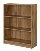 DeckUp Plank Muvo Engineered Wood 3-Shelf Storage Unit and Book Shelf (Wotan Oak)