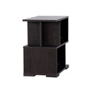 DeckUp Siena Engineered Wood Bed Side Table and End Table (Dark Wenge, Set of 2)