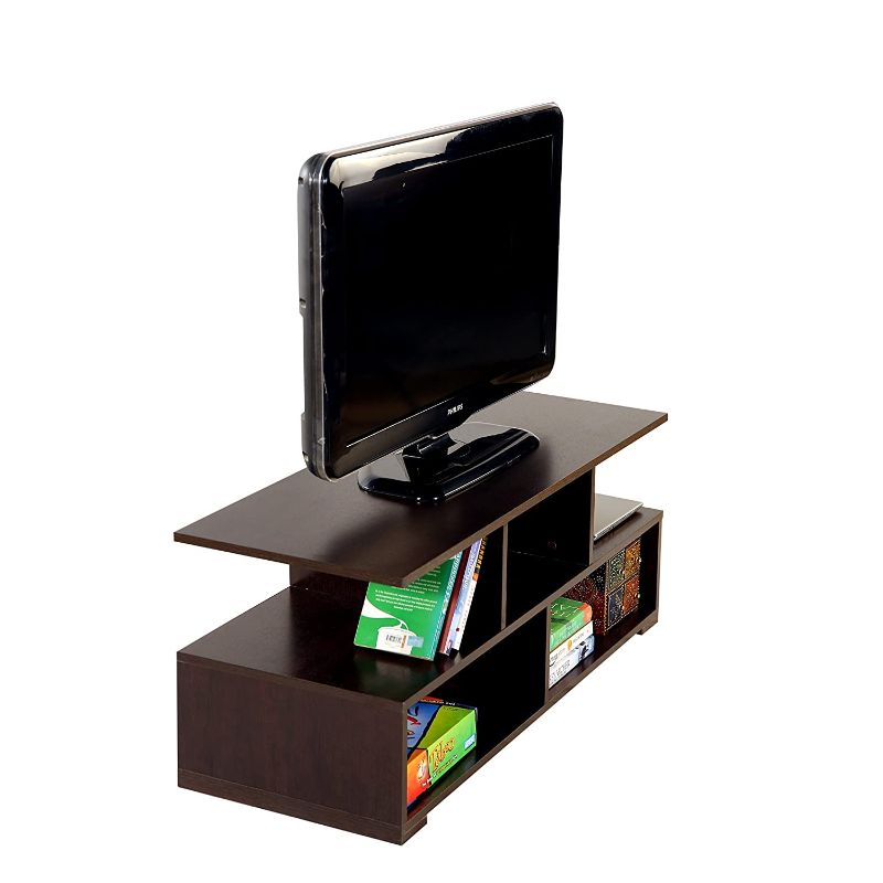 DeckUp Lexis Engineered Wood TV Unit (Dark Wenge, Matte Finish)