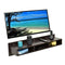 DeckUp Auch-L Engineered Wood Wall TV Unit (Dark Wenge, Melamine Laminate)