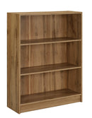 DeckUp Plank Muvo Engineered Wood 3-Shelf Storage Unit and Book Shelf (Wotan Oak)