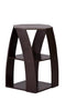 DeckUp Alvo Engineered Wood Bed Side Table and End Table (Dark Wenge, Matte Finish)