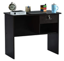 DeckUp Yonne Engineered Wood Study Desk and Office Table (Dark Wenge, Matte Finish)