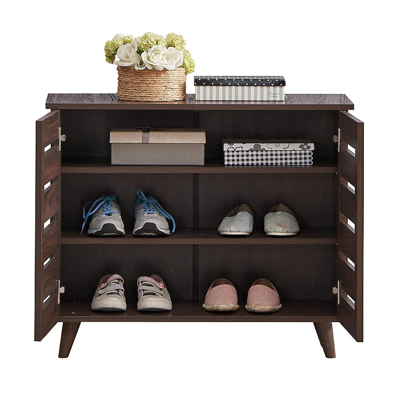 DeckUp Bonton 2 Door Engineered Wood Shoe Rack Matte Finish