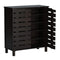 DeckUp Meritus-L 2-Door Engineered Wood Shoe Rack (Dark Wenge, Matte Finish)