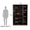 DeckUp Uniti 3-Door Engineered Wood Wardrobe (Dark Wenge, Matte Finish)