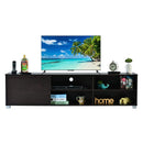 DeckUp Cannes Engineered Wood 1-Door TV Stand and Home Entertainment Unit (Dark Wenge, Matte Finish)