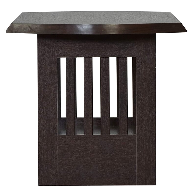 DeckUp Muvo-S Engineered Wood Coffee Table (Dark Wenge, Matte Finish)