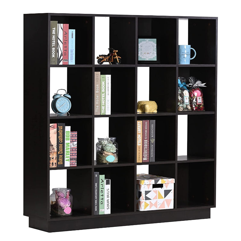 DeckUp Apollo Engineered Wood Book Shelf and Display Unit (Dark Wenge, Matte Finish)