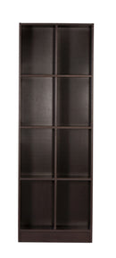 DeckUp Meritus-S Engineered Wood Book Shelf / Display and Storage Unit (Dark Wenge, Matte Finish)
