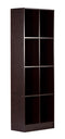 DeckUp Meritus-S Engineered Wood Book Shelf / Display and Storage Unit (Dark Wenge, Matte Finish)