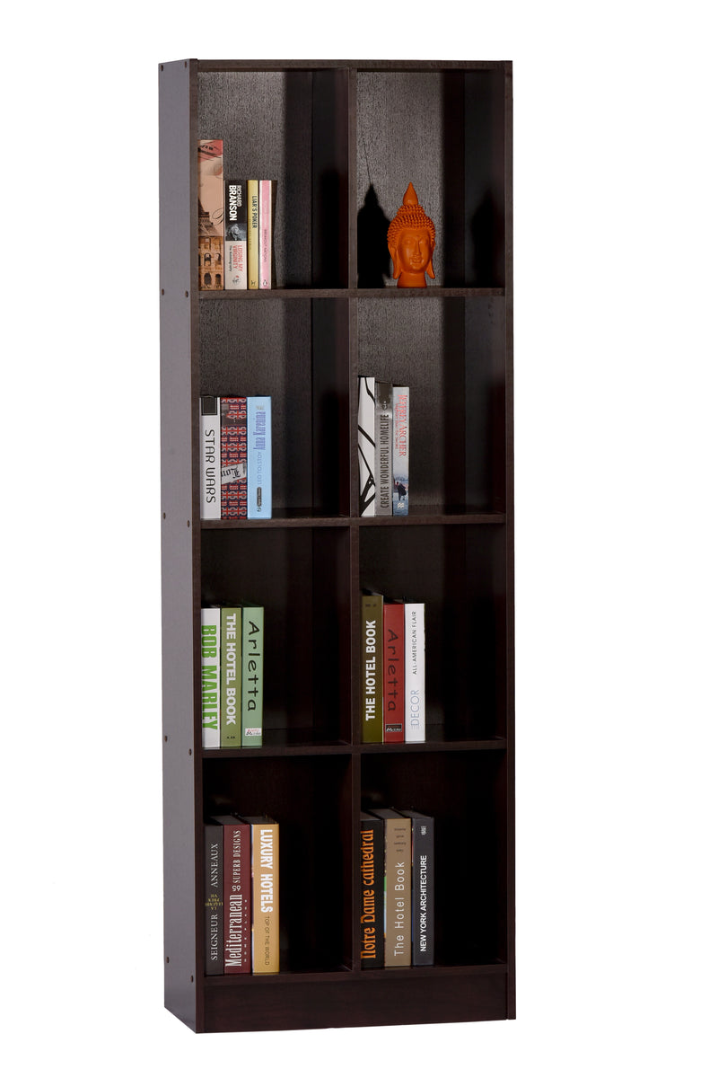 DeckUp Meritus-S Engineered Wood Book Shelf / Display and Storage Unit (Dark Wenge, Matte Finish)