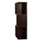 DeckUp Siena Engineered Wood  Display Unit and Book Shelft (Dark Wenge, Matte Finish)
