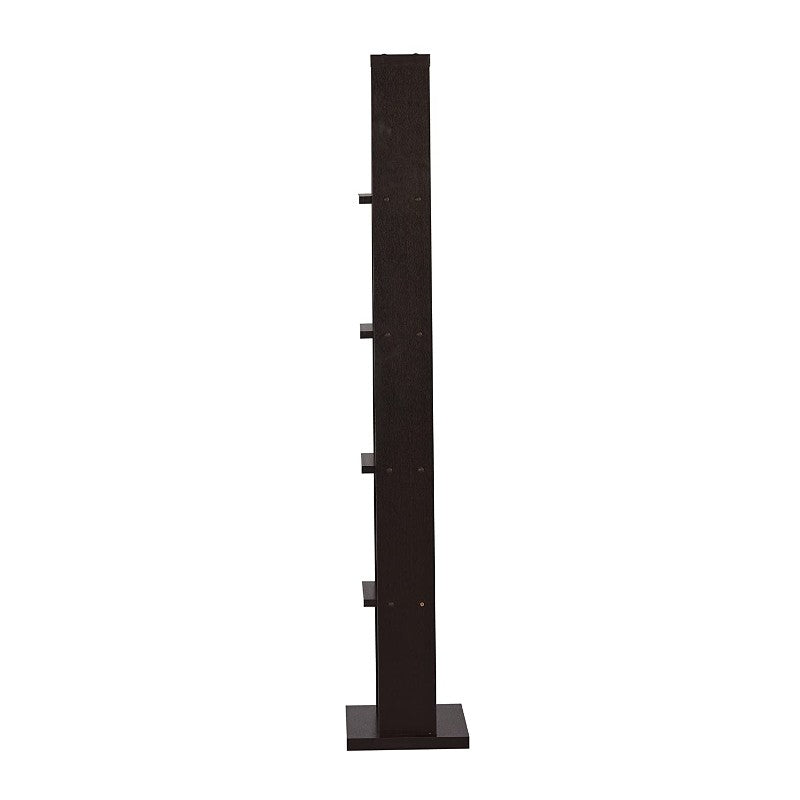 DeckUp Bonton Engineered Wood 5-Shelf Bookcase and Storage Unit (Dark Wenge, Matte Finish)