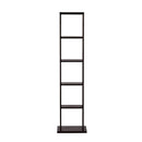 DeckUp Bonton Engineered Wood 5-Shelf Bookcase and Storage Unit (Dark Wenge, Matte Finish)