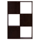 DeckUp Siena Engineered Wood  Display Unit and Book Shelft (Dark Wenge, Matte Finish)