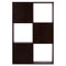 DeckUp Siena Engineered Wood  Display Unit and Book Shelft (Dark Wenge, Matte Finish)