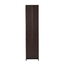 DeckUp Lexis 5-Shelf Engineered Wood Bookcase and Storage Unit (Dark Wenge, Matte Finish)