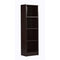 DeckUp Lexis 4-Shelf Engineered Wood Bookcase and Storage Unit (Dark Wenge, Matte Finish)