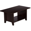 DeckUp Bei Engineered Wood Coffee Table (Dark Wenge, Matte Finish)