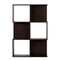 DeckUp Siena Engineered Wood  Display Unit and Book Shelft (Dark Wenge, Matte Finish)
