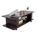 DeckUp Bonton Engineered Wood Coffee Table / Centre Table (Dark Wenge, Matte)